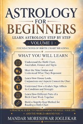 Astrology for Beginners - Volume 1 (BW) - Mandar Moreshwar Joglekar - cover