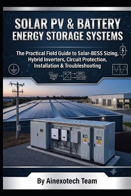 Solar PV & Battery Energy Storage Systems: The Practical Field Guide to Solar-BESS Sizing, Hybrid Inverters, Circuit Protection, Installation & Troubleshooting - Ainexotech Team - cover