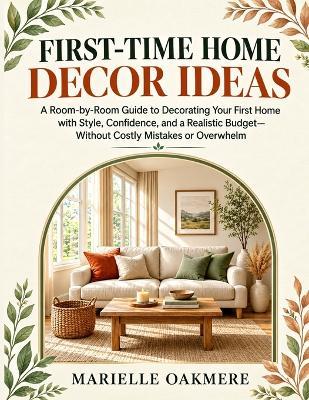 First-Time Home Decor Ideas: A Room-by-Room Guide to Decorating Your First Home with Style, Confidence, and a Realistic Budget-Without Costly Mistakes or Overwhelm - Marielle Oakmere - cover