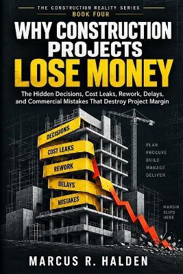 Why Construction Projects Lose Money: The Hidden Decisions, Cost Leaks, Rework, Delays, and Commercial Mistakes That Destroy Project Margin - Marcus R Halden - cover