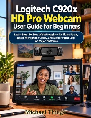 Logitech C920x HD Pro Webcam User Guide for Beginners: Learn Step-By-Step Walkthrough to Fix Blurry Focus, Boost Microphone Clarity, and Master Video Calls on Major Platforms - Michael Thiago - cover