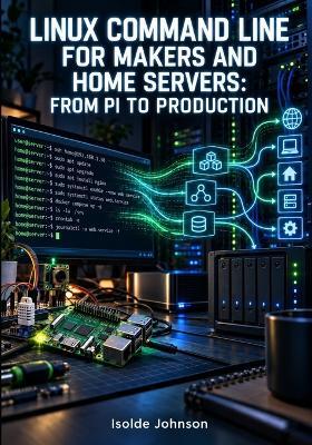 Linux Command Line for Makers and Home Servers: FROM PI TO PRODUCTION: Bash Scripting, Systemd Services, Docker CLI, SSH Tunnels, Cron Jobs, and Nginx for Raspberry Pi and Home Labs - Isolde Johnson - cover