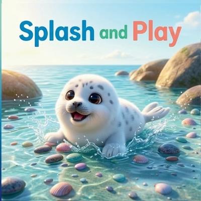 Splash and Play: A First Beach Day Board Book - Follow Rollo the Seal from Splashing Hello to Sleepy Goodnight - Zimloo Publishing - cover