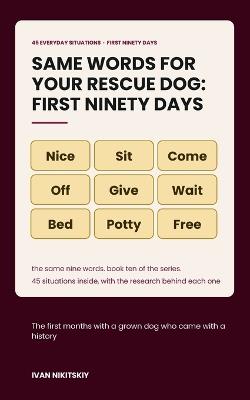 Same Words for Your Rescue Dog: First Ninety Days: Reward-Based Training for the Shelter Dog, the Habits He Came With and the Weeks When It Gets Harder - Ivan Nikitskiy - cover