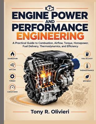 Engine Power and Performance Engineering: A Practical Guide to Combustion, Airflow, Torque, Horsepower, Fuel Delivery, Thermodynamics, and Efficiency - Tony R Olivieri - cover