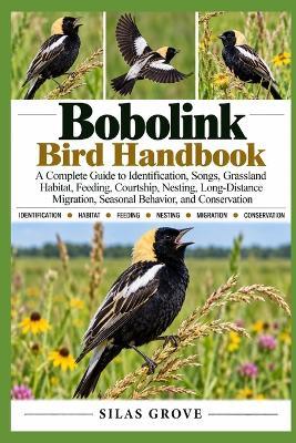 Bobolink Bird Handbook: A Complete Guide to Identification, Songs, Grassland Habitat, Feeding, Courtship, Nesting, Long-Distance Migration, Seasonal Behavior. - Silas Grove - cover