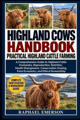 Highland Cows Handbook: PRACTICAL HIGHLAND CATTLE FARMING: A Comprehensive Guide to Highland Cattle Husbandry, Reproduction, Nutrition, Health Management, Conservation Grazing, Farm Economics, and Ethical Stewardship - Raphael Emerson - cover