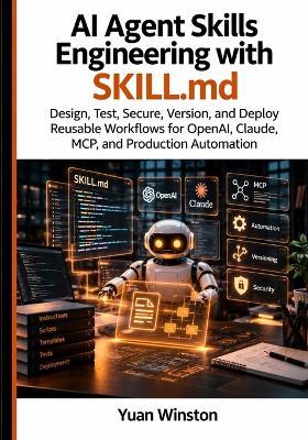 Agent AI Skills Engineering with SKILL.md: Design, Test, Secure, Version, and Deploy Reusable Workflows for OpenAI, Claude, MCP, and Production Automation - Yuan Winston - cover