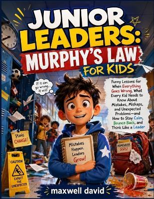 Murphy's Law for Kids: Funny Lessons for When Everything Goes Wrong, What Every Kid Needs to Know About Mistakes, Mishaps, and Unexpected Problems-and How to Stay Calm, Bounce Back, and Think Like a Leader - Maxwell David - cover