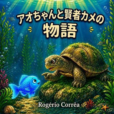 アオちゃんと賢者カメの物語 ロジェリオ・コヘイア: 賢者カメが教える友情と心の成長の物語 - 子供の感情知能を育む絵本 - Rogério Corrêa - cover