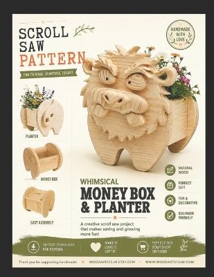 Beaver Scroll Saw Pattern: Money Box & Planter - Woodart513 Jm - cover