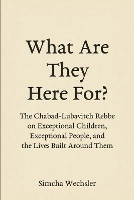 What Are They Here For?: The Chabad-Lubavitch Rebbe on Exceptional Children, Exceptional People, and the Lives Built Around Them - Simcha Wechsler - cover