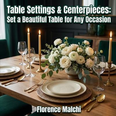 Table Settings & Centerpieces: Set a Beautiful Table for Any Occasion: The Ultimate Guide to Entertaining, Dining Etiquette, and Elegant Decor - Florence Malchi - cover