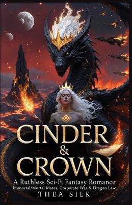 Cinder & Crown: A Ruthless Sci-Fi Fantasy Romance: Immortal/Mortal Mates, Corporate War & Dragon Law (Resh'ka Book 6) - Thea Silk - cover