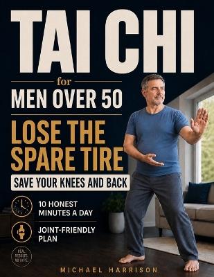 Tai Chi for Men Over 50 - Lose the Spare Tire, Save Your Knees and Back: A No-Hype, Joint-Friendly Plan to Shrink Stubborn Belly Fat and Stay Capable for Years, 10 Honest Minutes a Day - Michael Harrison - cover