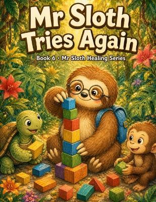 Mr Sloth Tries Again Book 6: children picture book and stories resilience in kids - Lydia Taiwo - cover