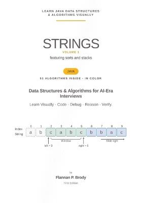 Strings - Volume 1 - Java Edition: Data Structures & Algorithms for AI-Era Interviews - Flannan P Brody - cover