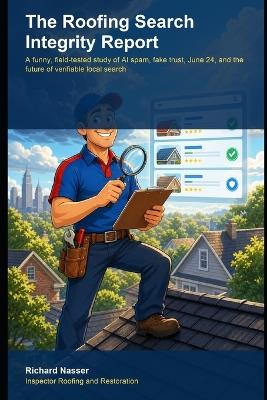 The Roofing Search Integrity Report: A funny, field-tested study of AI spam, fake trust, June 24, and the future of verifiable local search - Richard Nasser - cover