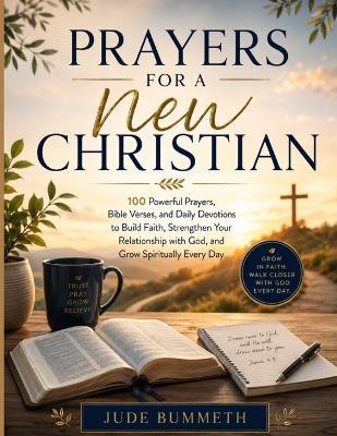 Prayers for a New Christian: 100 Powerful Prayers, Bible Verses, and Daily Devotions to Build Faith, Strengthen Your Relationship with God, and Grow Spiritually Every Day - Jude Bummeth - cover