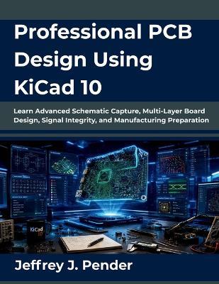 Professional PCB Design Using KiCad 10: Learn Advanced Schematic Capture, Multi-Layer Board Design, Signal Integrity, and Manufacturing Preparation - Jeffrey J Pender - cover