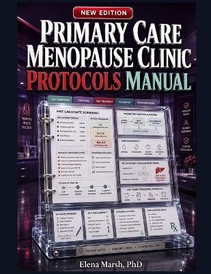Primary Care Menopause Clinic Protocols Manual: Mht Screening, GSM Care, Vasomotor Treatment, Contraindications, Follow-Up Workflows, and Visit-Ready Prescribing Logic. - Elena Marsh - cover