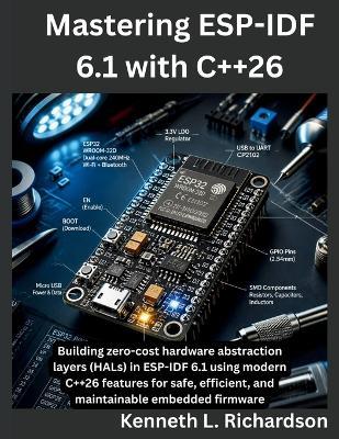 Mastering ESP-IDF 6.1 with C++26: Building zero-cost hardware abstraction layers (HALs) in ESP-IDF 6.1 using modern C++26 features for safe, efficient, and maintainable embedded firmware - Kenneth L Richardson - cover