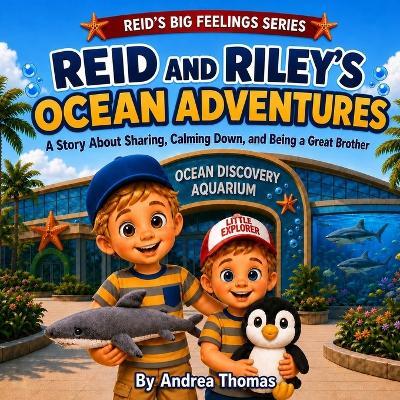 Reid and Riley's Ocean Adventures: A Story About Sharing, Calming Down, and Being a Great Brother - Andrea Thomas - cover