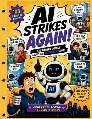 AI strikes again!: 100 absurd comics about our AI-powered future - Promptmaster - cover