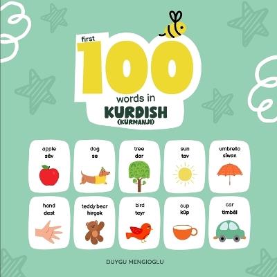 First 100 Words in Kurdish (Kurmanji): Kurdish Language Learning for Kids, Bilingual Kurdish Baby Book, Kurdish First Dictionary, Kurdish Flashcards - Duygu Mengioglu - cover