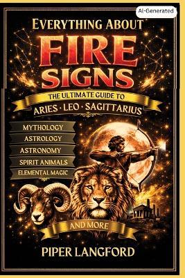 Everything About Fire Signs: The Ultimate Guide to Aries, Leo & Sagittarius - Astronomy, Astrology, Mythology, Spirit Animals & Elemental Magic - Piper Langford - cover