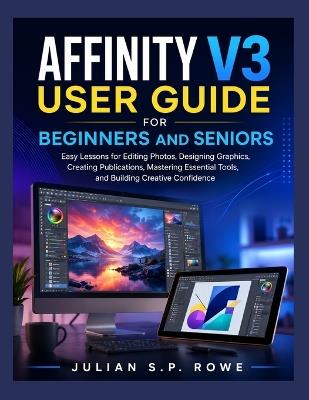 Affinity V3 User Guide for Beginners and Seniors: Easy Lessons for Editing Photos, Designing Graphics, Creating Publications, Mastering Essential Tools, and Building Creative Confidence - Julian S P Rowe - cover