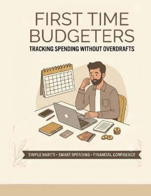 First Time Budgeters: TRACKING SPENDING WITHOUT OVERDRAFTS: A Practical Guide to Creating Your First Budget, Avoiding Overdraft Fees, Building Better Money Habits, and Taking Control of Your Finances - Nour Picks - cover