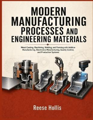 Modern Manufacturing Processes and Engineering Materials: Metal Casting, Machining, Welding, and Forming with Additive Manufacturing, Electronics Manufacturing, Quality Control, and Production System - Reese Hollis - cover