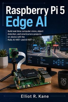 Raspberry Pi 5 Edge AI: Build real-time computer vision, object detection, and smartcamera projects on-device with the Hailo AI HAT+ and AI HAT+ 2 - Elliot R Kane - cover