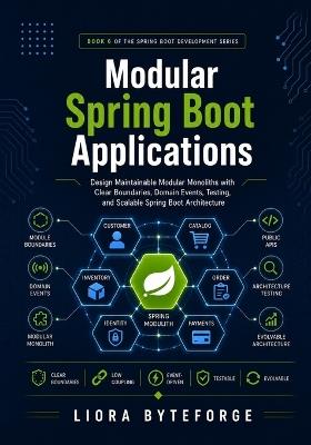 Modular Spring Boot Applications: Design Maintainable Modular Monoliths with Clear Boundaries, Domain Events, Testing, and Scalable Spring Boot Architecture - Liora Byteforge - cover