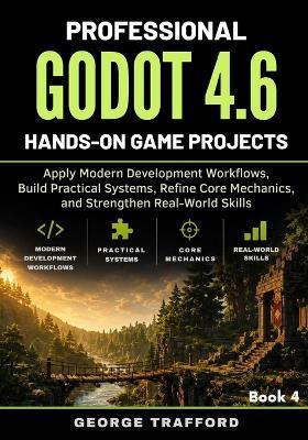 Professional Godot 4.6 Hands-On Game Projects: Apply Modern Development Workflows, Build Practical Systems, Refine Core Mechanics, and Strengthen Real-World Skills - George Trafford - cover