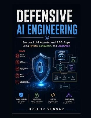 Defensive AI Engineering: Secure LLM Agents and RAG Apps using Python, LangChain, and LangGraph - Drelor Vensar - cover