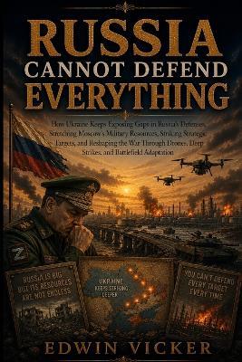 Russia Cannot Defend Everything: How Ukraine Keeps Exposing Gaps in Russia's Defenses, Stretching Moscow's Military Resources, Striking Strategic Targets, and Reshaping the War Through Drones, Deep Strikes, and Battlefield Adaptation - Edwin Vicker - cover