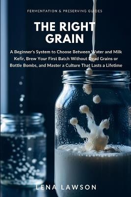 The Right Grain: A Beginner's System to Choose Between Water and Milk Kefir, Brew Your First Batch Without Dead Grains or Bottle Bombs, and Master a Culture That Lasts a Lifetime - Lena Lawson - cover