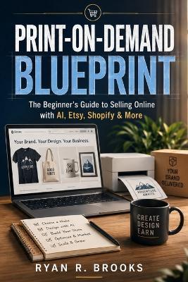 Print-on-Demand Blueprint: The Beginner's Guide to Selling Online with AI, Etsy, Shopify & More - Ryan R Brooks - cover