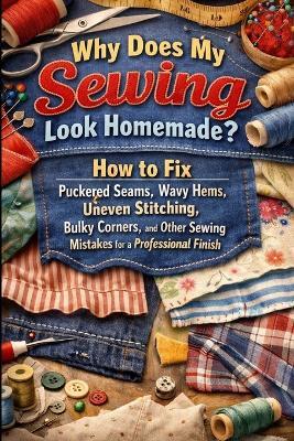 Why Does My Sewing Look Homemade?: How to Fix Puckered Seams, Wavy Hems, Uneven Stitching, Bulky Corners, and Other Sewing Mistakes for a Professional Finish - V Rhea - cover