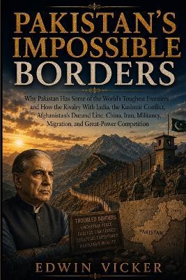 Pakistan's Impossible Borders: Why Pakistan Has Some of the World's Toughest Frontiers and How the Rivalry With India, the Kashmir Conflict, Afghanistan's Durand Line, China, Iran, Militancy, Migration, and Great-Power Competition - Edwin Vicker - cover