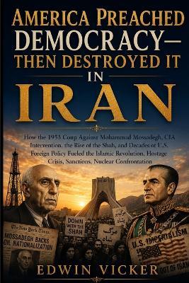America Preached Democracy-Then Destroyed It in Iran: How the 1953 Coup Against Mohammad Mossadegh, CIA Intervention, the Rise of the Shah, and Decades of U.S. Foreign Policy Fueled the Islamic Revolution, Hostage Crisis, Sanctions, Nuclear Confrontation - Edwin Vicker - cover