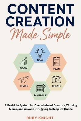 Content Creation Made Simple: A Real-Life System for Overwhelmed Creators, Working Moms, and Anyone Struggling to Keep Up Online - Ruby Knight - cover
