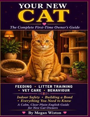 Your New Cat: The Complete First-Time Owner's Guide. Everything You Need to Know About Feeding, Litter Training, Vet Care, Behaviour, Indoor Safety, and Building a Bond With Your Cat. - Megan Wiston - cover