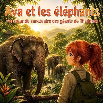 Ava et les éléphants: Au coeur du sanctuaire des géants de Thaïlande - Patrick Philipps - cover