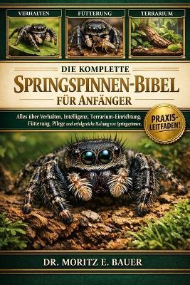 Die Komplette Bibel Über Spinnen Für Anfänger: Alles, was Sie über Springspinnen wissen müssen: Verhalten und Intelligenz, Einrichtung.....häufige Probleme sowie einfache Pflegehinweise für Anfänger und Liebhaber. - Moritz E Bauer - cover