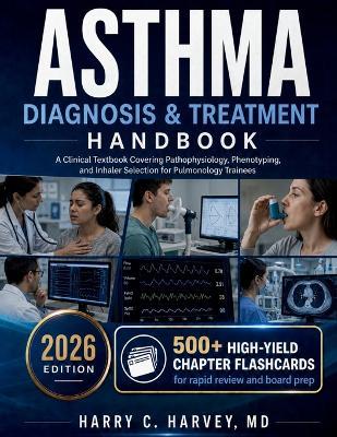 Asthma Diagnosis & Treatment Handbook: A Clinical Textbook Covering Pathophysiology, Phenotyping, and Inhaler Selection for Pulmonology Trainees - Harry C Harvey - cover