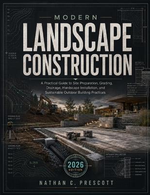 Modern Landscape Construction: A Practical Guide to Site Preparation, Grading, Drainage, Hardscape Installation, and Sustainable Outdoor Building Practices - Nathan C Prescott - cover