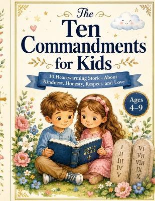 The Ten Commandments for Kids: 10 Heartwarming Bible Stories About Kindness, Honesty, Respect, and Love - ages 4-9 - Marc Emil - cover